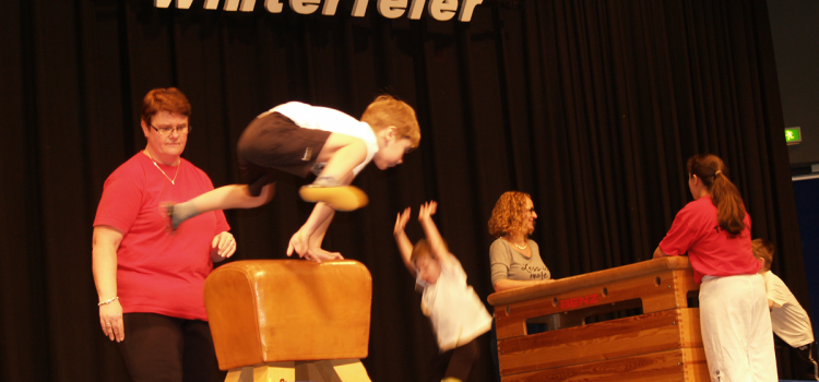 Die Turnkinder bei der Winterfeier 2017 des TSV Talheim e.V.